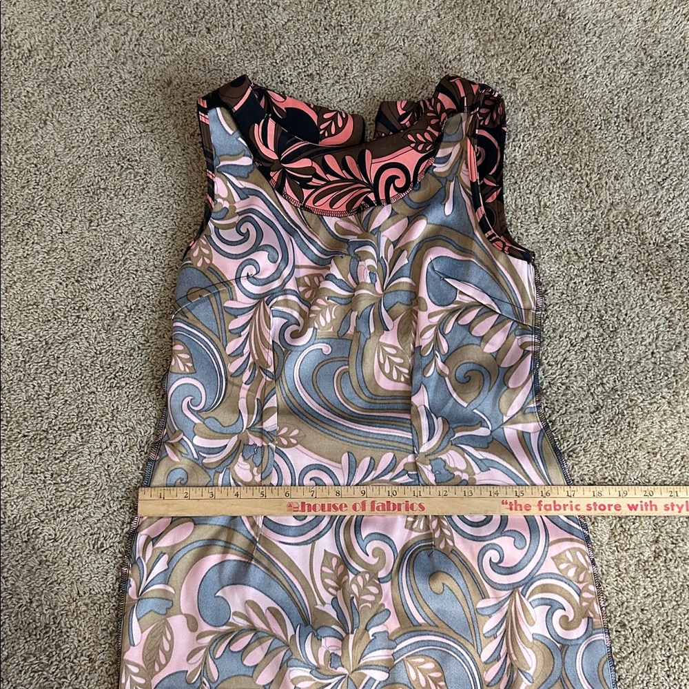 Connected Vintage Retro Patterned Dress, Size 6 - Picture 12 of 13